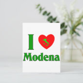 I Love Modena Italy Briefkaart (Staand voorkant)