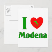 I Love Modena Italy Briefkaart (Voorkant / Achterkant)