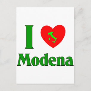 I Love Modena Italy Briefkaart