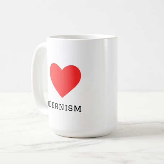 I love modernism koffiemok (Voorkant links)