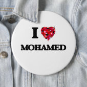 I Love Mohamed Ronde Button 6,0 Cm (In situ)