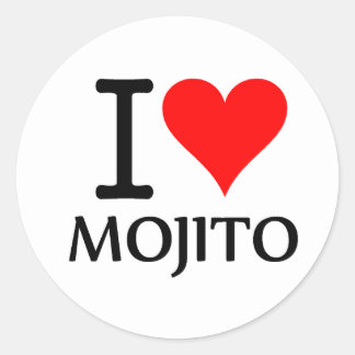 I Love Mojito 3 Ronde Sticker