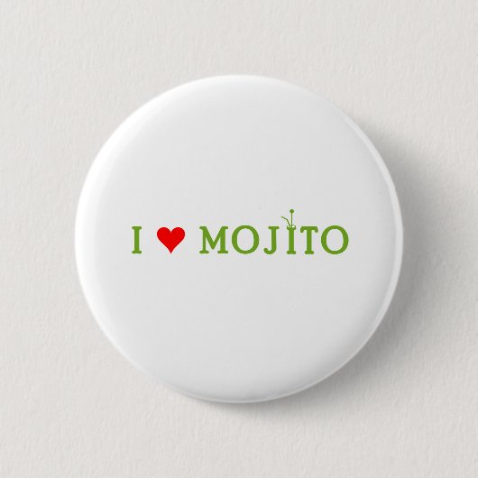I Love Mojito Ronde Button 5,7 Cm (Voorkant)