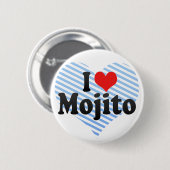 I Love Mojito Ronde Button 5,7 Cm (Voorkant /achterkant)