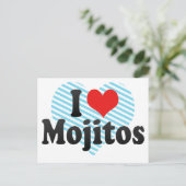 I Love Mojitos Briefkaart (Staand voorkant)
