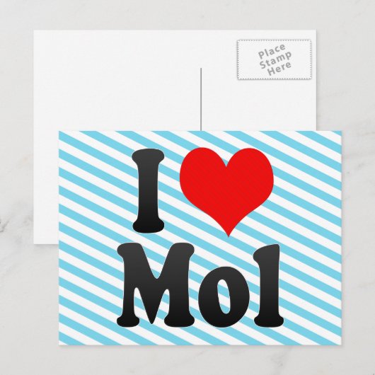 I Love Mol, België Briefkaart (Voorkant / Achterkant)