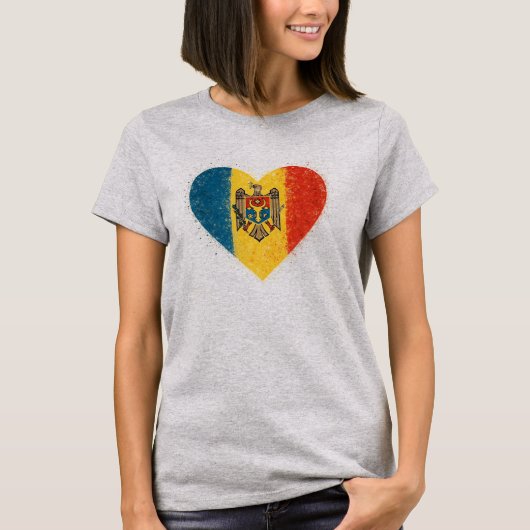 I love Moldova – Iubesc Moldova  T-shirt (Voorkant)