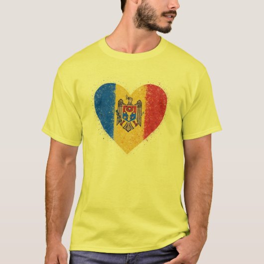 I love Moldova – Iubesc Moldova  T-shirt (Voorkant)