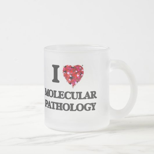 I Love Molecular Pathology Matglas Koffiemok (Rechts)