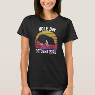 I Love Moles Day 23 Mannen Cute Little Mole T-shirt