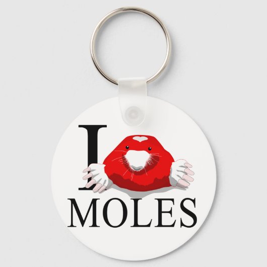 I Love Moles Sleutelhangers (Voorkant)