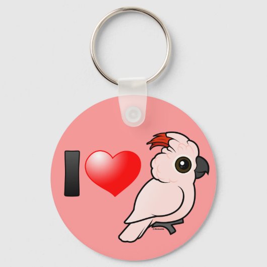 I Love Moluccan Cockatoos Sleutelhanger (Voorkant)