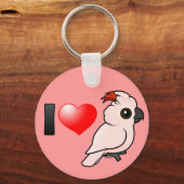 I Love Moluccan Cockatoos Sleutelhanger (Voorkant)
