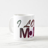 I Love Mom Egg Funny T-Shirt – Schattigee Minimaal Koffiemok (Voorkant links)