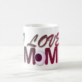 I Love Mom Egg Funny T-Shirt – Schattigee Minimaal Koffiemok (Center)