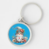 I Love Mom Gnome Sleutelhanger (Voorkant)