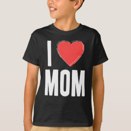 I Love MOM Kinder Shirt - Schattigee en eenvoudige