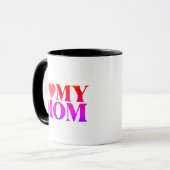 I Love Mom Mug – Sweet Gift for Mother Mok (Voorkant links)
