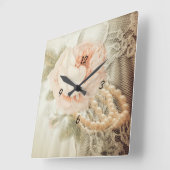 I love mom series vierkante klok (Hoek)