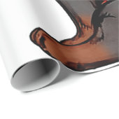 I Love Mom Tattoo Funny Dachshund Dog Wearing Band Cadeaupapier (Rol Hoek)