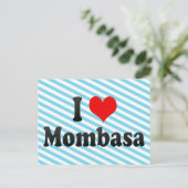 I Love Mombasa, Kenia Briefkaart (Staand voorkant)