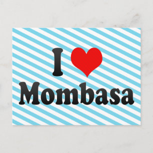 I Love Mombasa, Kenia Briefkaart