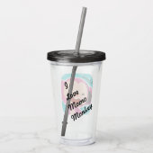 I Love Momo Monkey Acrylic Tumbler Acryl Drinkbeker (Achterkant)
