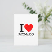 I Love Monaco Briefkaart (Staand voorkant)