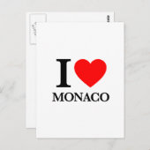I Love Monaco Briefkaart (Voorkant / Achterkant)