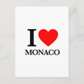 I Love Monaco Briefkaart (Voorkant)