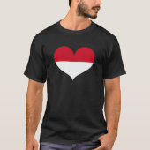 I Love Monaco Flag T-shirt (Voorkant)