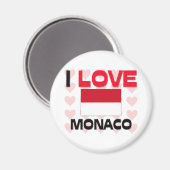 I Love Monaco Magneet (Voorkant / Achterkant)