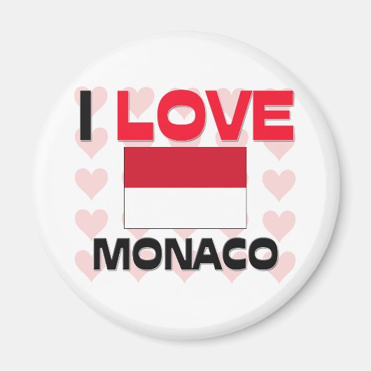 I Love Monaco Magneet (Voorkant)
