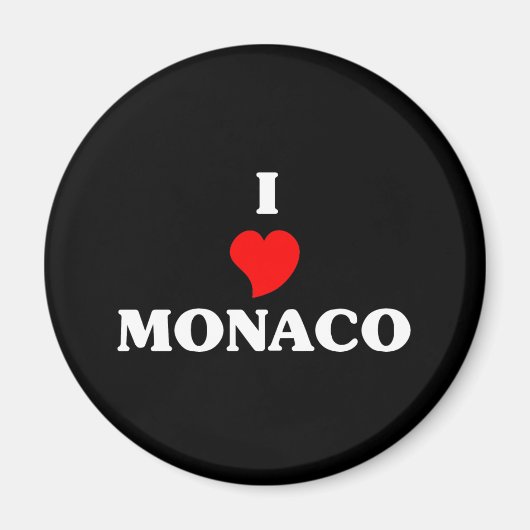 I Love Monaco Magneet (Voorkant)