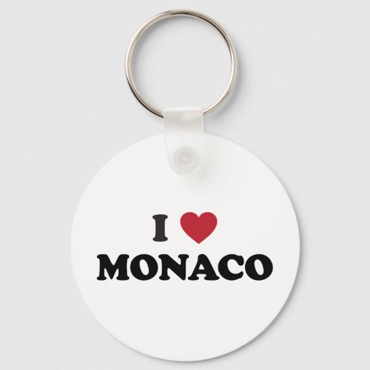 I Love Monaco Sleutelhanger (Voorkant)