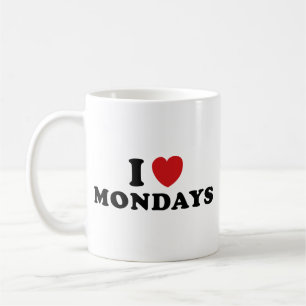 I Love Mondays Coffee Mok
