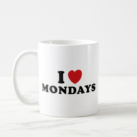 I Love Mondays Coffee Mok (Links)
