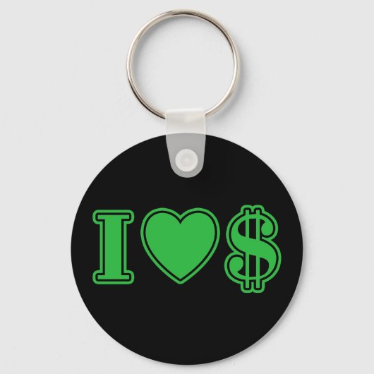 I Love Money Sleutelhanger (Voorkant)