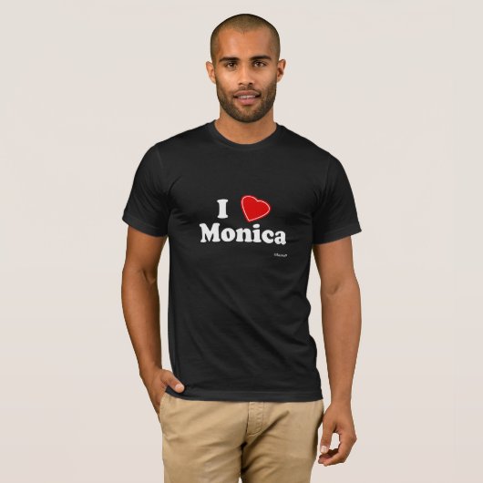 I Love Monica T-shirt (Voorkant volledig)