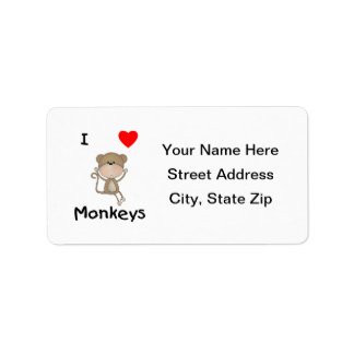 I Love Monkeys (2) Etiket