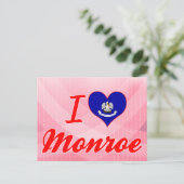 I Love Monroe, Louisiana Briefkaart (Staand voorkant)