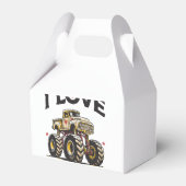 I Love Monster Truck Bedankdoosjes (Achterkant)