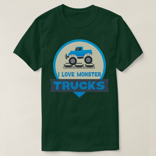 I Love Monster Trucks 13 T-shirt (Design voorkant)