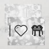 I Love Monsters Briefkaart (Voorkant / Achterkant)