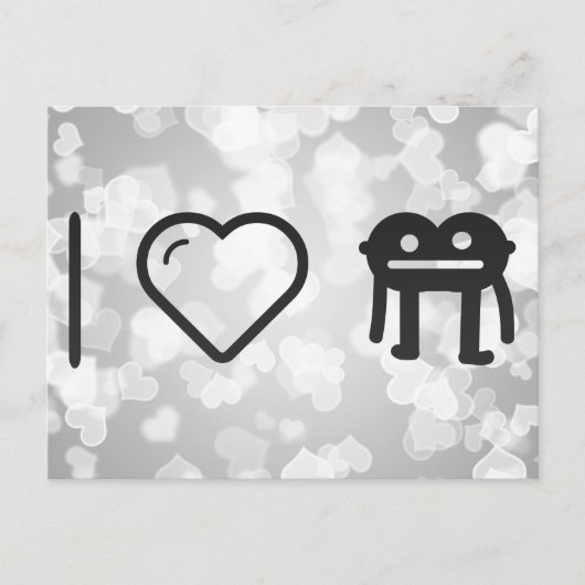 I Love Monsters Briefkaart (Voorkant)