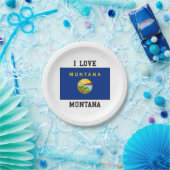 I Love Montana Papieren Bordje (Feest)