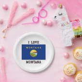 I Love Montana Papieren Bordje (Feest)