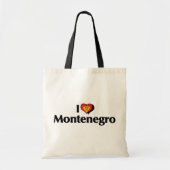 I Love Montenegro Flag Tote Bag (Voorkant)