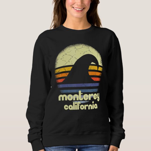 I Love Monterey Beach California Ocean Wave CA Trui (Voorkant)