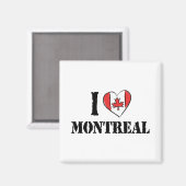 I Love Montreal Canada Magneet (Voorkant / Achterkant)